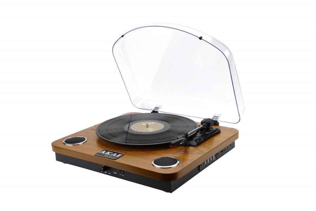 Akai ATT-11BT Belt-drive turntable, brown - Afbeelding 2