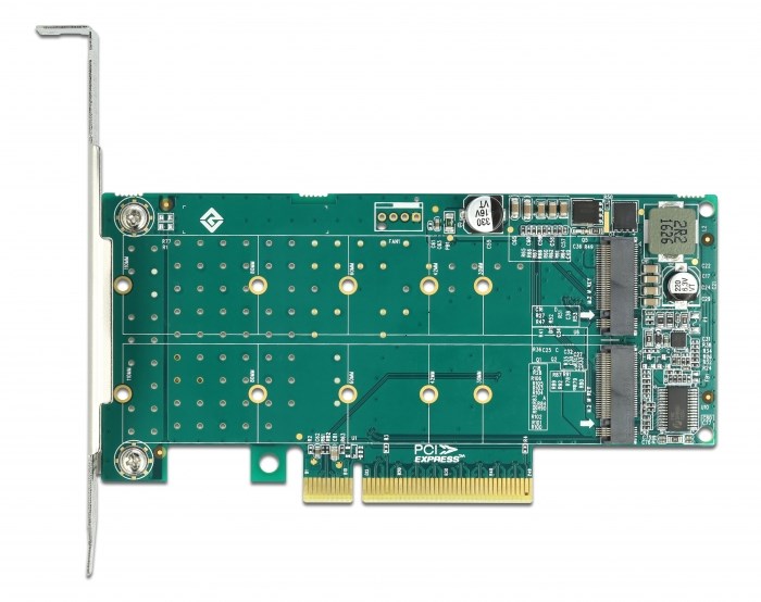Delock PCIe x8 to 2 x NVMe M.2 Key M Card - Afbeelding 4