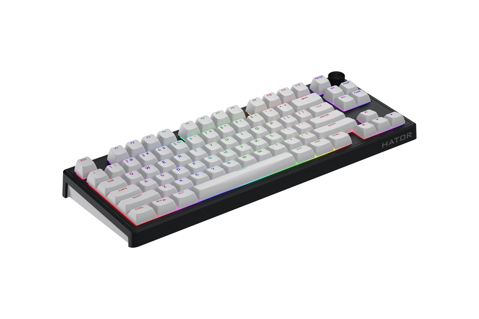 HATOR Skyfall Wireless 80 keyboard Gaming USB + RF Wireless + Bluetooth QWERTY US English Black, White - Afbeelding 15