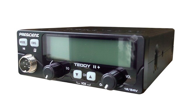 President Teddy II+ AM/FM CB radio Black - Afbeelding 2
