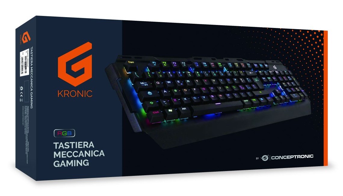 Conceptronic KRONIC Mechanical Gaming Keyboard, RGB, Italian layout - Afbeelding 11