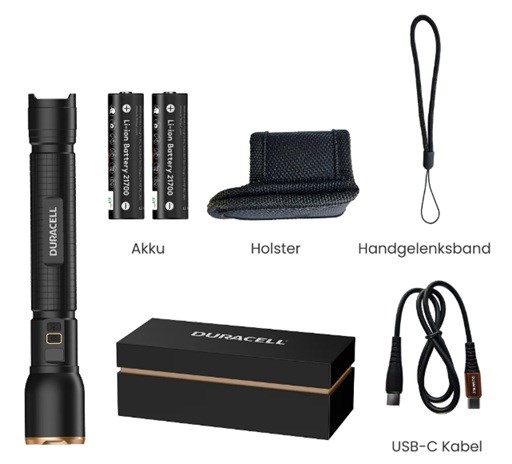 Duracell DF6000R Gift Box Flashlight black - Afbeelding 7