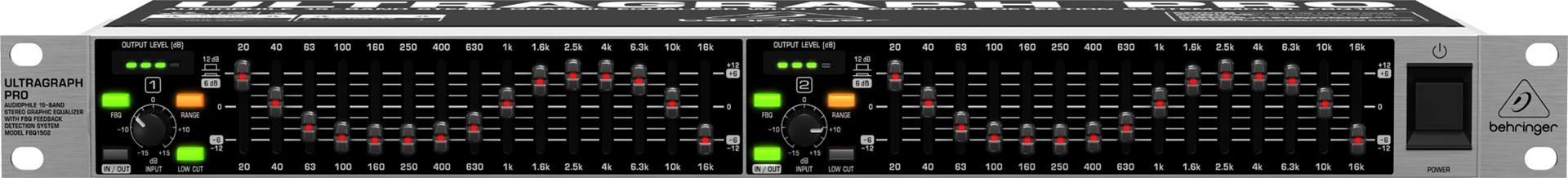 Behringer FBQ1502 audio equalizer - Afbeelding 6