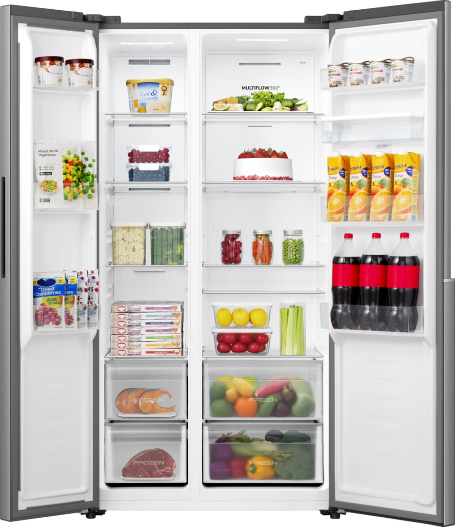Gorenje NRS917E41XWD side-by-side refrigerator Freestanding 541 L E Stainless steel - Afbeelding 4