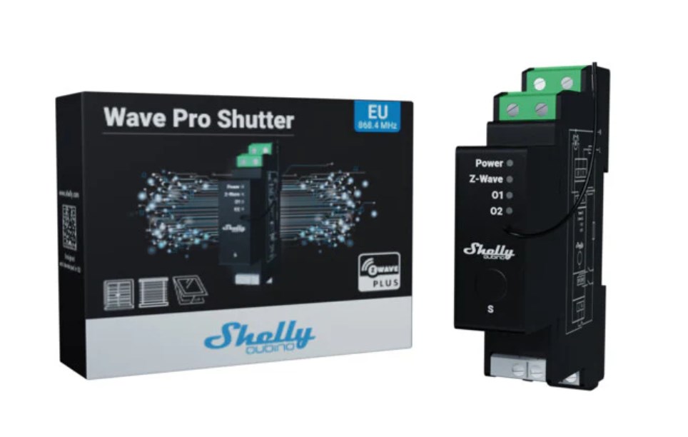 Shelly Wave Pro Shutter blind/shutter accessory Shutter control Black - Afbeelding 3