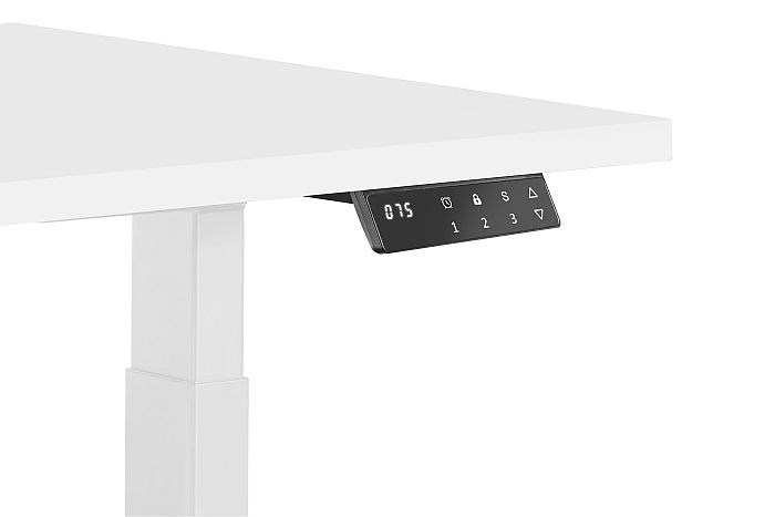 UNIQUE ACTIVE I Electric desk 140x70 cm White - Afbeelding 2