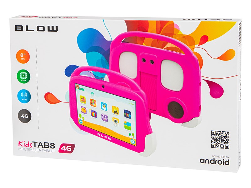 Tablet KidsTAB8 4G BLOW 4/64GB pink + case - Afbeelding 5