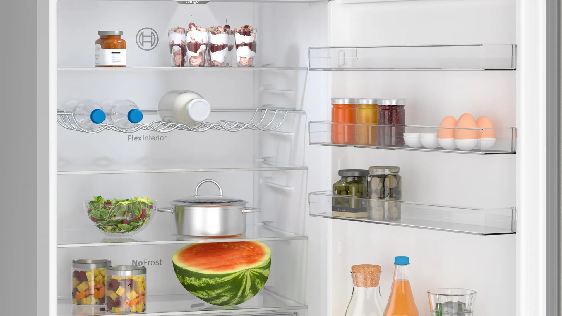 Bosch Serie 4 KGN492IDF fridge-freezer Freestanding 440 L D Stainless steel - Afbeelding 3
