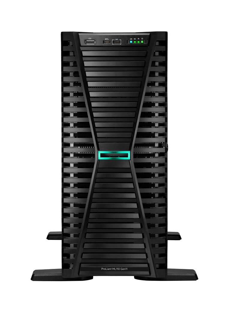 HPE ProLiant ML110 Gen11 4510 12-core 1P 64GB-R MR408i-o 8SFF 2x480GB SSD 2x1000W RPS EU Server - Afbeelding 3
