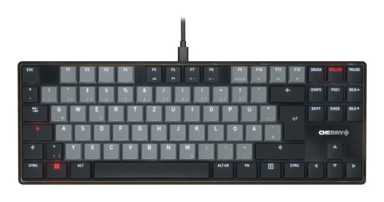 CHERRY KC 500 MX LP TKL keyboard Home/Office USB QWERTZ German Black, Grey - Afbeelding 8