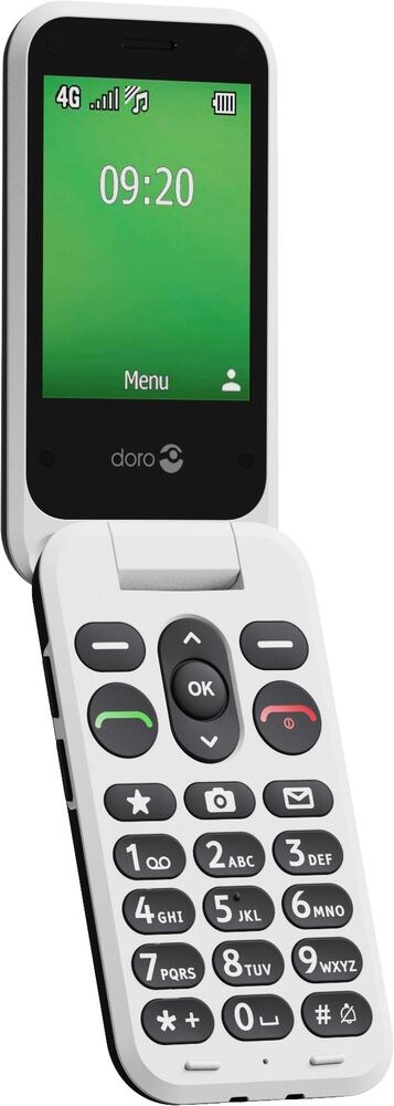 Doro Leva E22 7.11 cm (2.8") 127.8 g Black, White Feature phone - Afbeelding 5