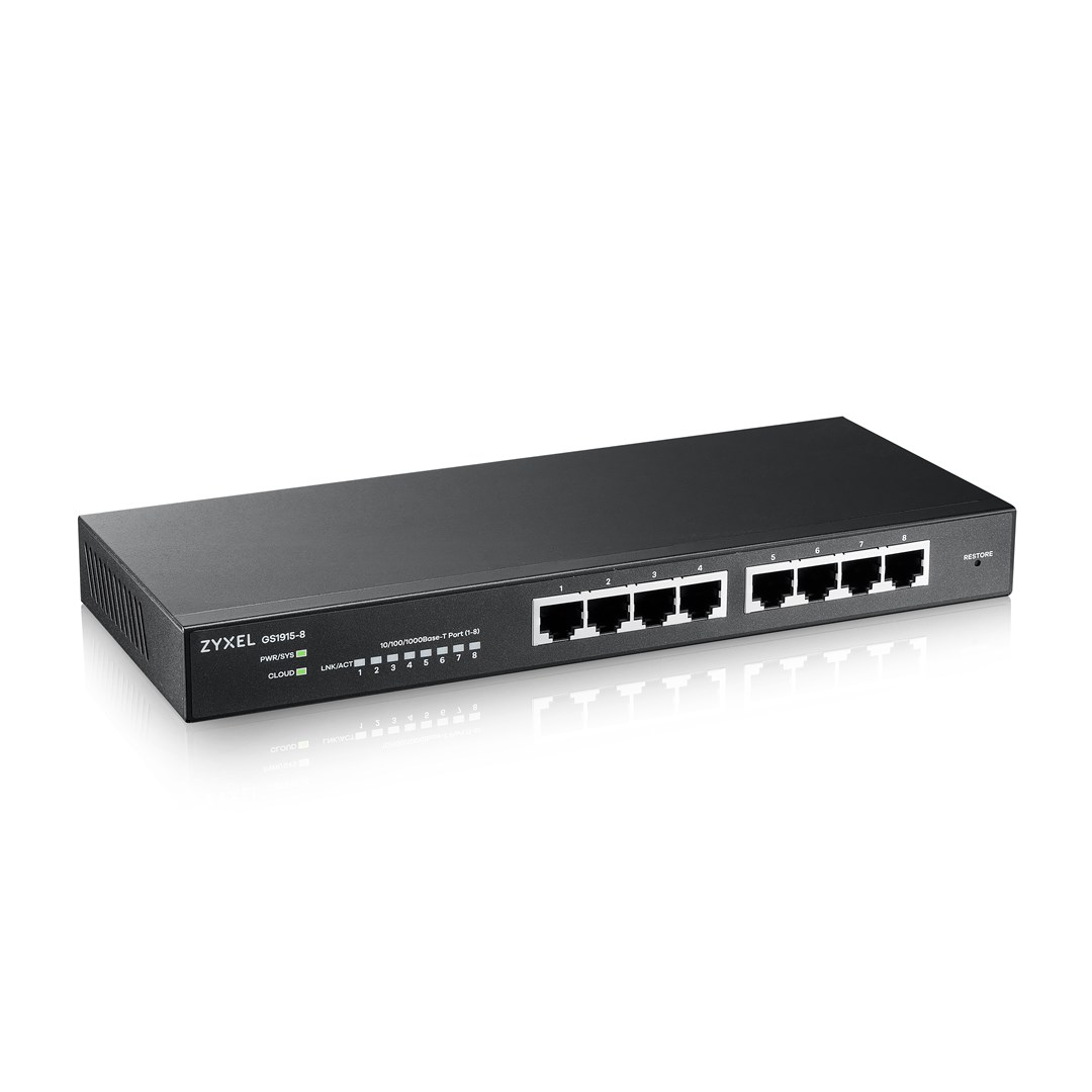Zyxel GS1915-8 Managed L2 Gigabit Ethernet (10/100/1000) Black - Afbeelding 12