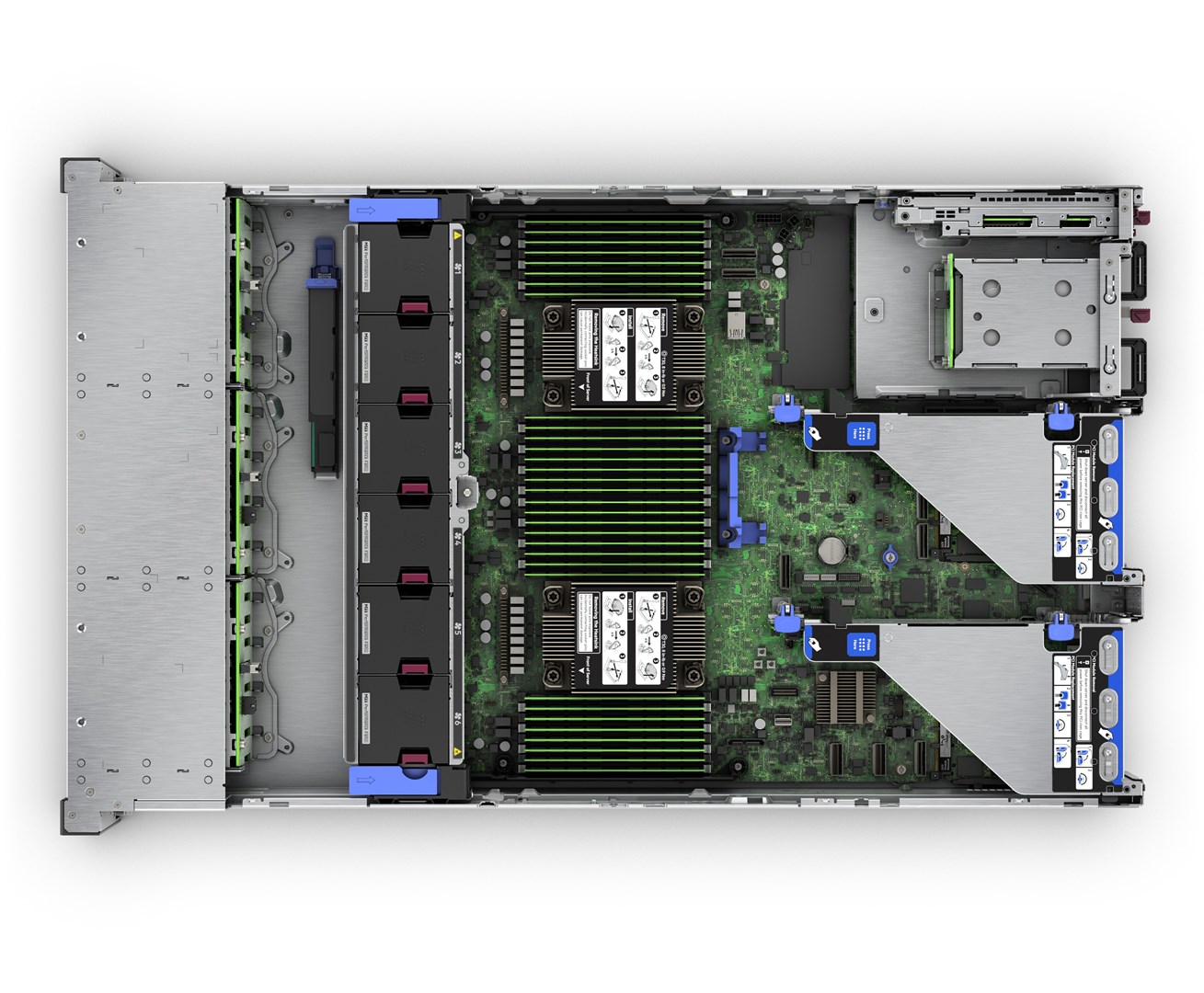 HPE ProLiant DL380 Gen11 4510 2.4GHz 12c 64GB-R 12LFF MR416i-p 2x8TB SATA HDD 2x1000W PS EMEA Server - Afbeelding 6