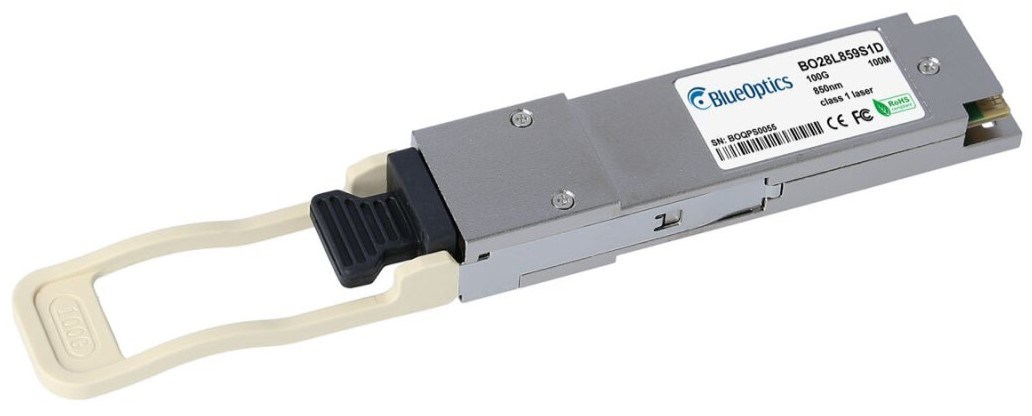 BlueOptics MMA1B00-C100-NV-BO network transceiver module Fiber optic QSFP28