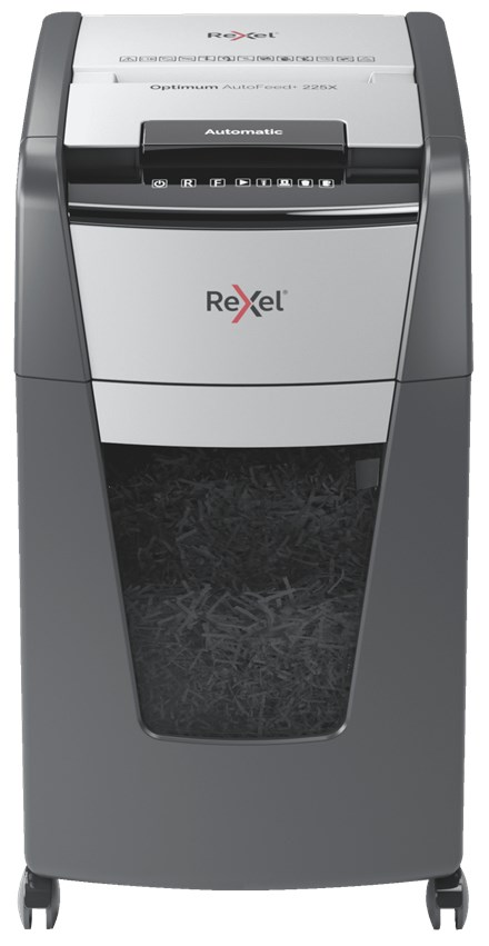 Rexel Optimum AutoFeed+ 225X paper shredder Cross shredding 55 dB 23 cm Black, Grey - Afbeelding 5
