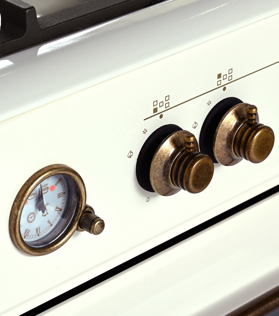 Ravanson Retro KWGE–90ARC gas and electric cooker (cream) - Afbeelding 5