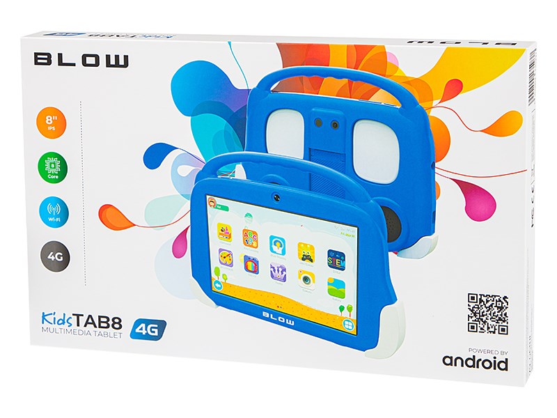Tablet KidsTAB8 4G BLOW 4/64GB blue + case - Afbeelding 3