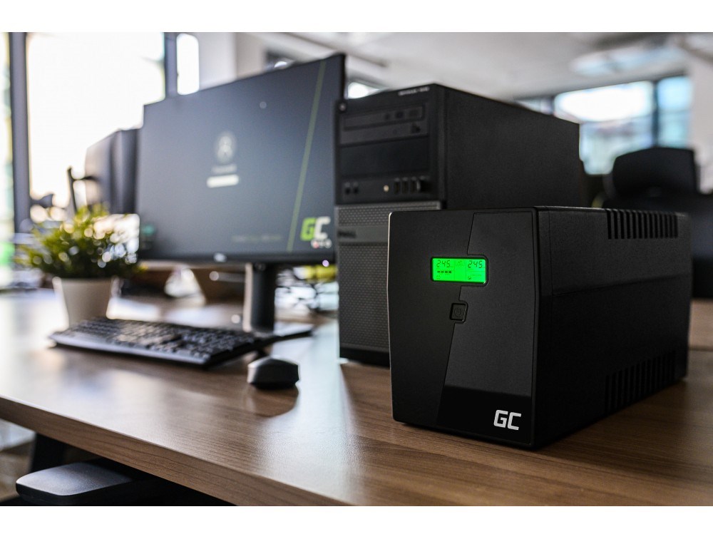 Green Cell UPS03 uninterruptible power supply (UPS) Line-Interactive 1.999 kVA 600 W 4 AC outlet(s) - Afbeelding 3