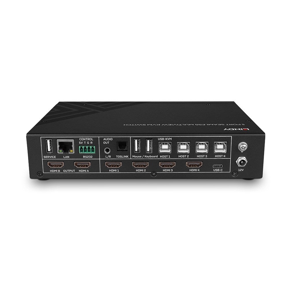 Lindy 5 Port Seamless Multiview KVM Switch - Afbeelding 9