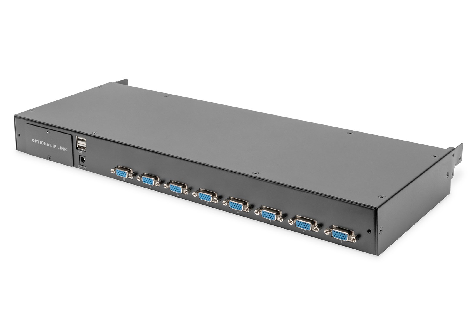 Digitus DS-72221-2GE rack console 48.3 cm (19") 1920 x 1080 pixels Black 1U - Afbeelding 10