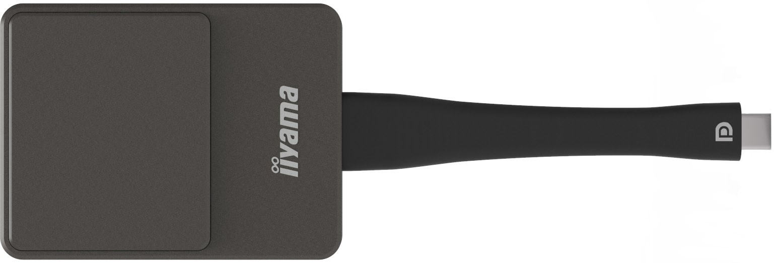 iiyama WP D002C Smart TV dongle USB 4K Ultra HD Black, Silver - Afbeelding 3
