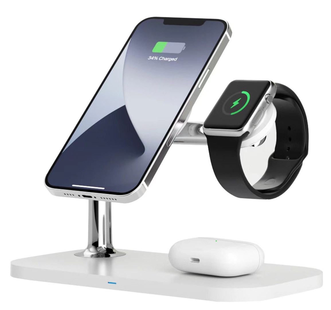 RealPower ChargeAIR Mag Headphones, Smartphone, Smartwatch White USB Wireless charging Indoor - Afbeelding 6