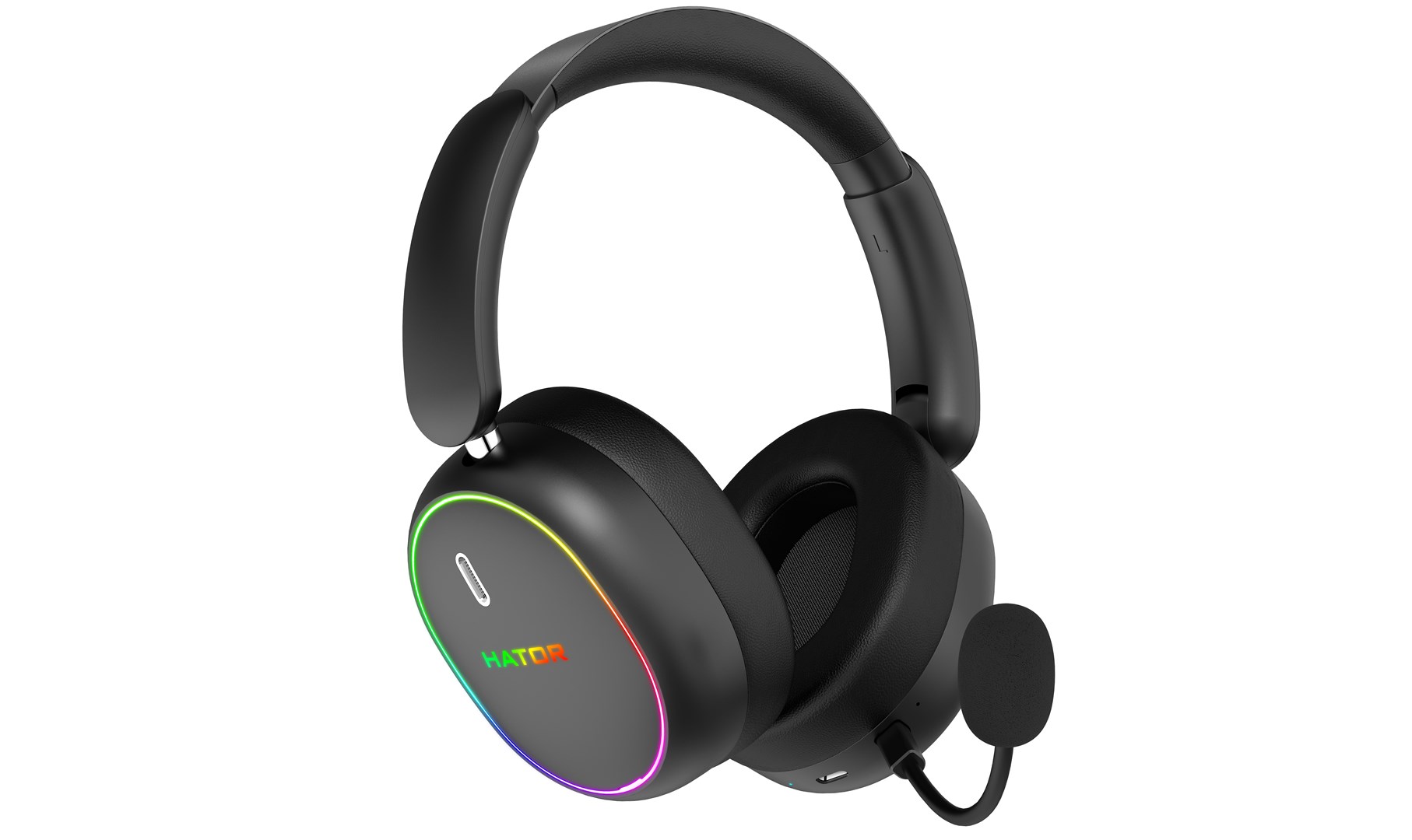 HATOR Phoenix 2 Wireless Headset Wired & Wireless Head-band Gaming USB Type-C / USB Type-A Bluetooth Black - Afbeelding 14