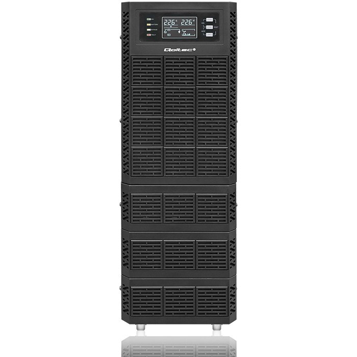 Qoltec Uninterruptible Power Supply (UPS) | 6kVA | 6000W | Power Factor 1.0 | LCD | EPO | USB | Online - Afbeelding 6