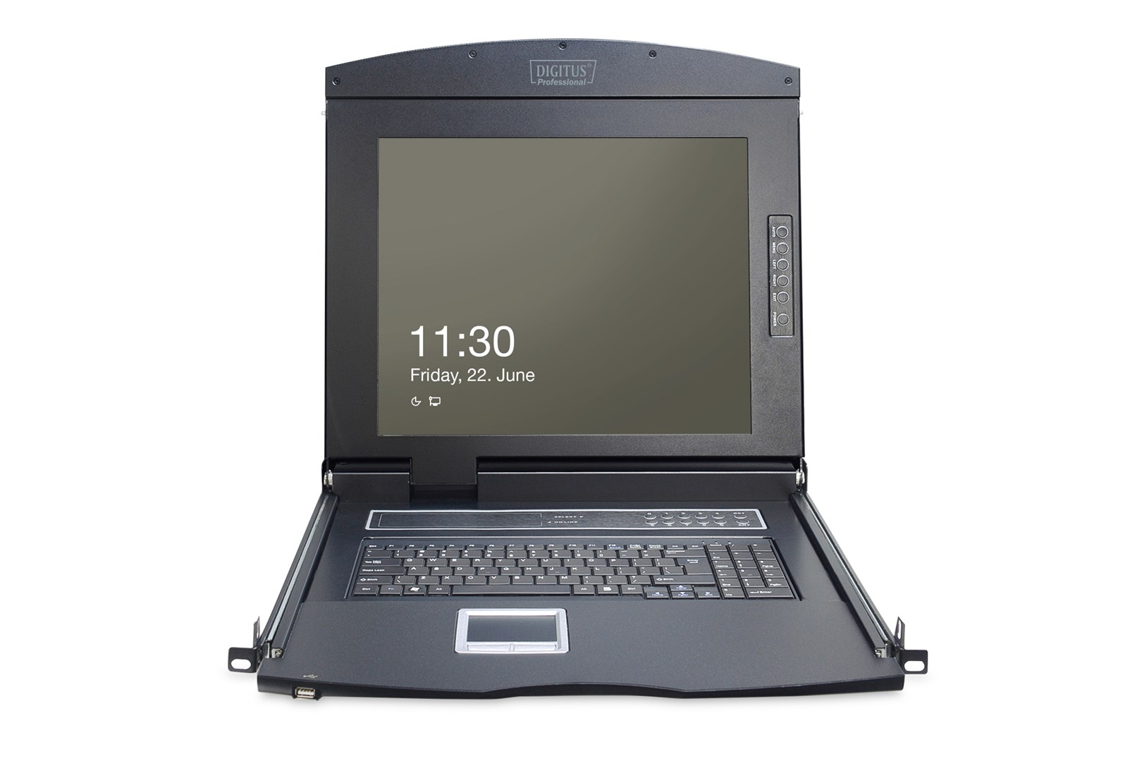 Digitus 17" LCD KVM Console, 1-Port VGA, german Keyboard - Afbeelding 6