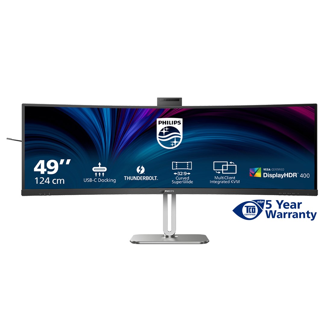 Philips 49B2U6903CH/00 computer monitor 124 cm (48.8") 5120 x 1440 pixels Dual QHD LCD Grey - Afbeelding 4