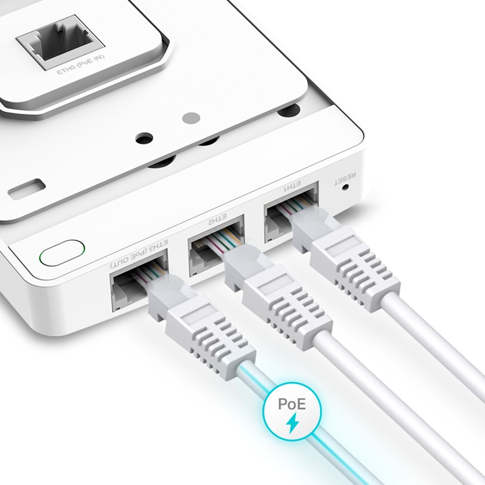 TP-Link Omada AX3000 Wall Plate WiFi 6 Access Point - Afbeelding 8