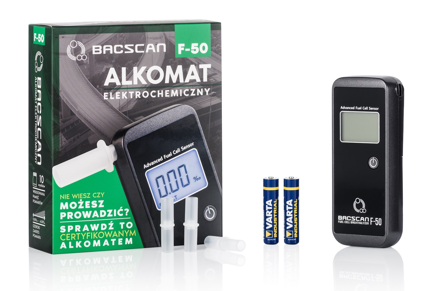 BACscan F-50 alcohol tester 0 - 4% Black - Afbeelding 5