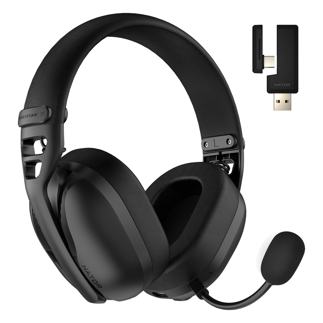 HATOR Hyperpunk 3 Wireless Headset Wired & Wireless Head-band Gaming USB Type-C / USB Type-A Bluetooth Black - Afbeelding 11