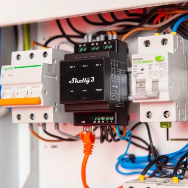 Shelly Pro 3 electrical relay Black - Afbeelding 4