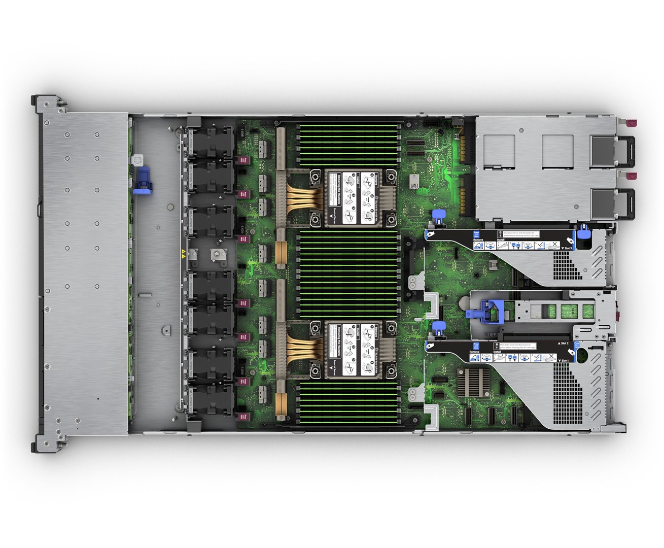 HPE ProLiant DL360 Gen11 4509Y 2.6GHz 8c 1P 2x32GB-R 8SFF MR408i-o 2x480GB SSD 2x1000W PS EU Server - Afbeelding 3