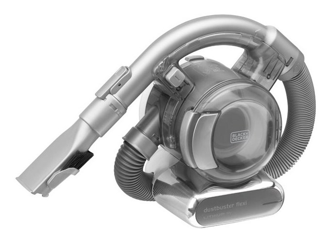 Black & Decker PD1820LF handheld vacuum Black, Chrome Bagless