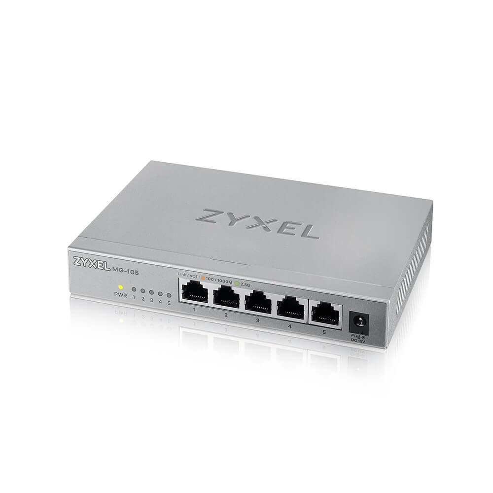 Zyxel XMG-105 Unmanaged 2.5G Ethernet (100/1000/2500) Grey - Afbeelding 9