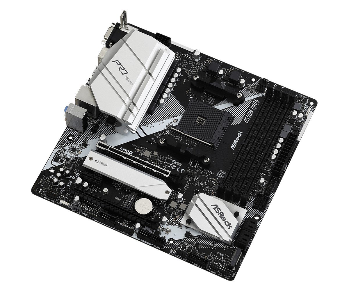 Asrock B550M Pro4 Socket AM4 micro ATX AMD B550 - Afbeelding 3