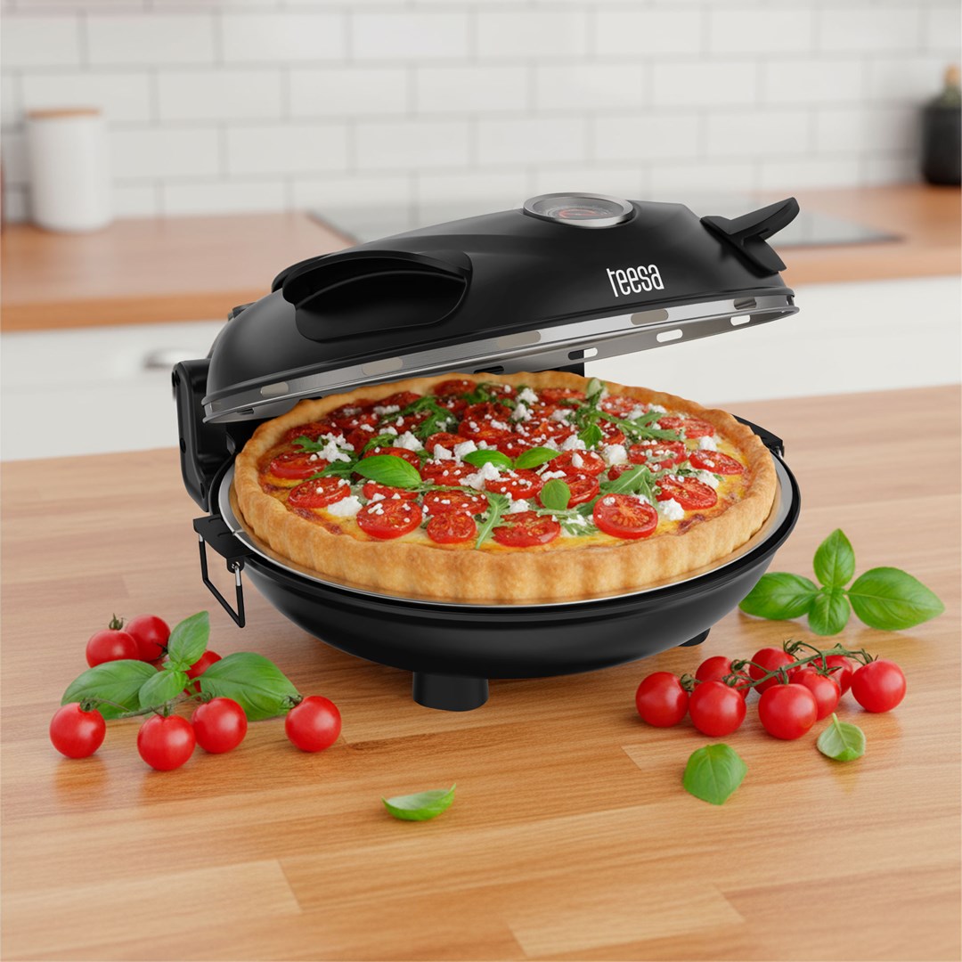 TEESA SUPREME pizza oven, 1200 W, 32 cm, window, removable stone - Afbeelding 9