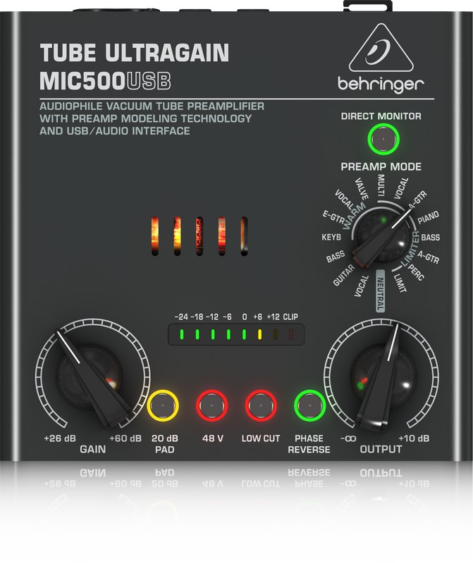 Behringer MIC500USB audio preamplifier - Afbeelding 3