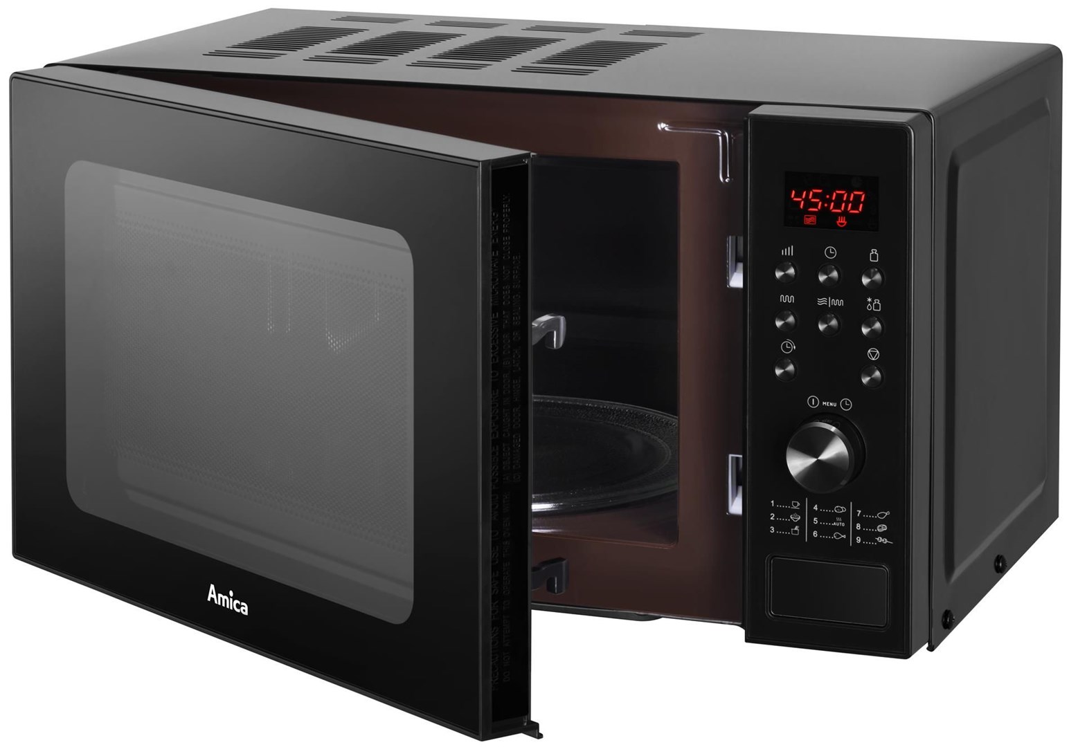 Amica AMGF20E1GB microwave Countertop Grill microwave 20 L 700 W Black - Afbeelding 2