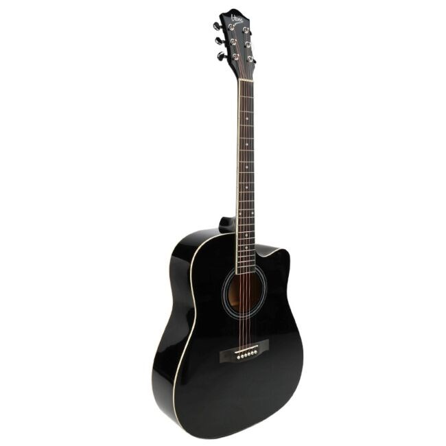 V-TONE AG Two BK - 4/4 acoustic guitar, black - Afbeelding 4
