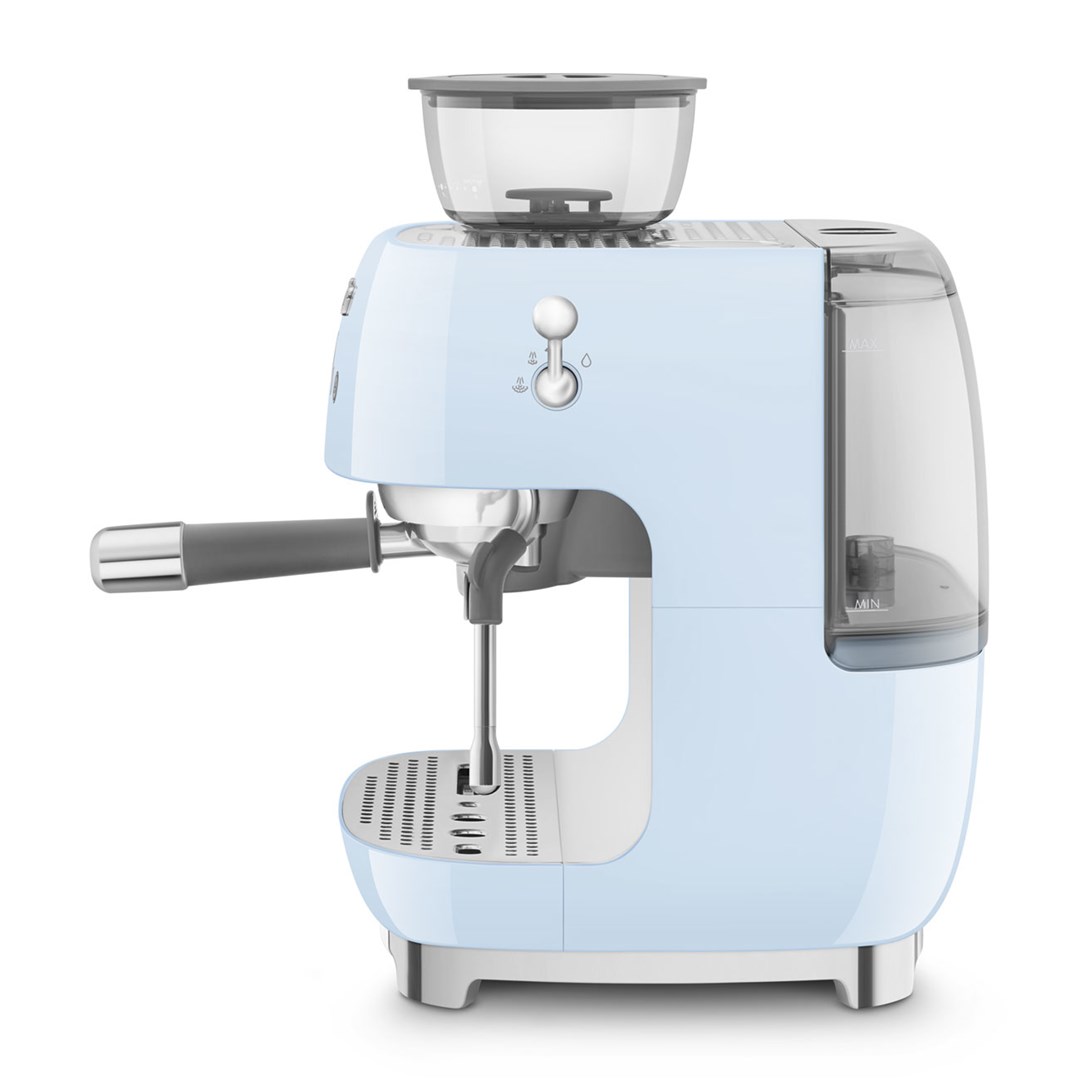 Smeg 50's Style Espresso Coffee Machine EGF03PBEU Pastel Blue - Afbeelding 3