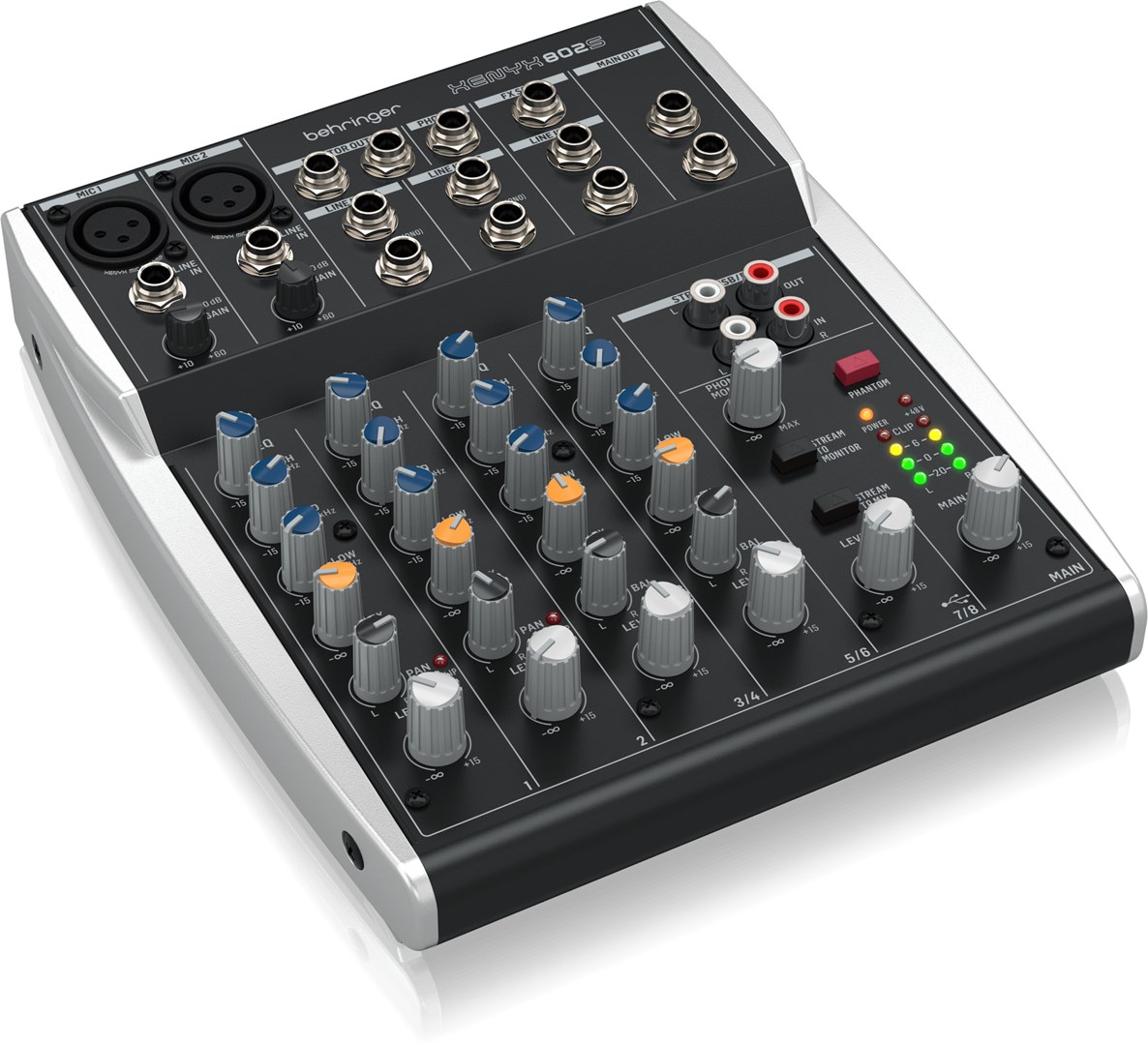 Behringer Xenyx 802S 2 channels Black, Silver - Afbeelding 5