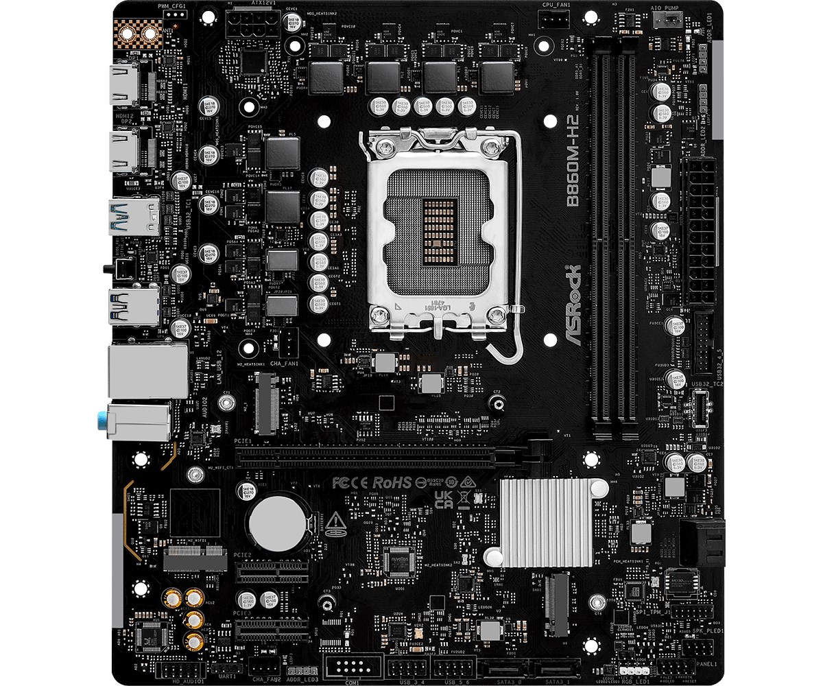 ASRock B860M-H2 motherboard - Afbeelding 2