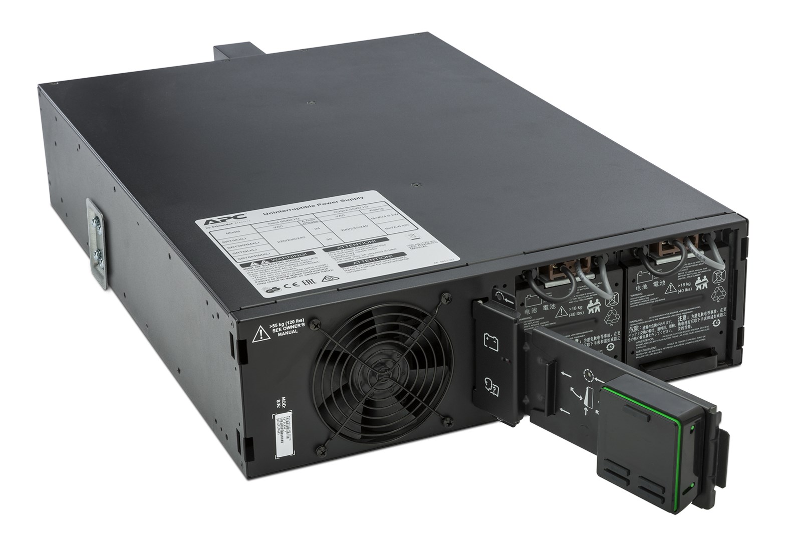 APC Smart-UPS On-Line uninterruptible power supply (UPS) Double-conversion (Online) 5 kVA 4500 W 10 AC outlet(s) - Afbeelding 7