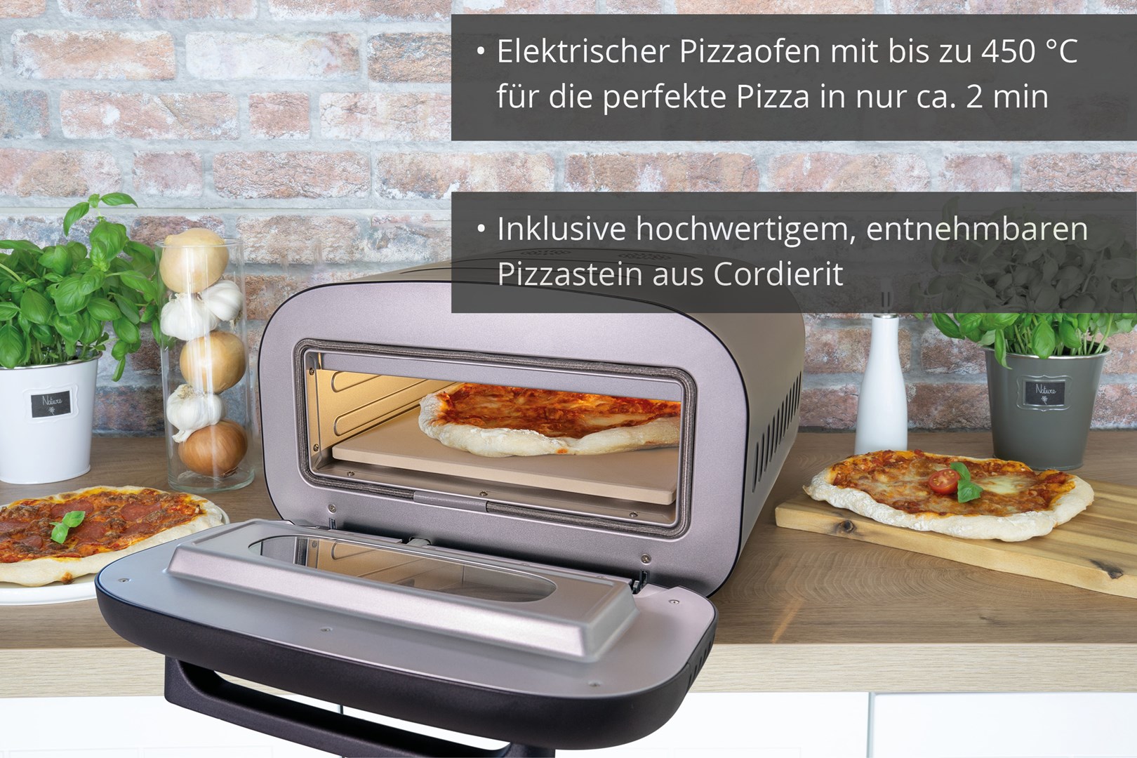 Unold 68805 pizza maker/oven 1 pizza(s) 1700 W Black - Afbeelding 3