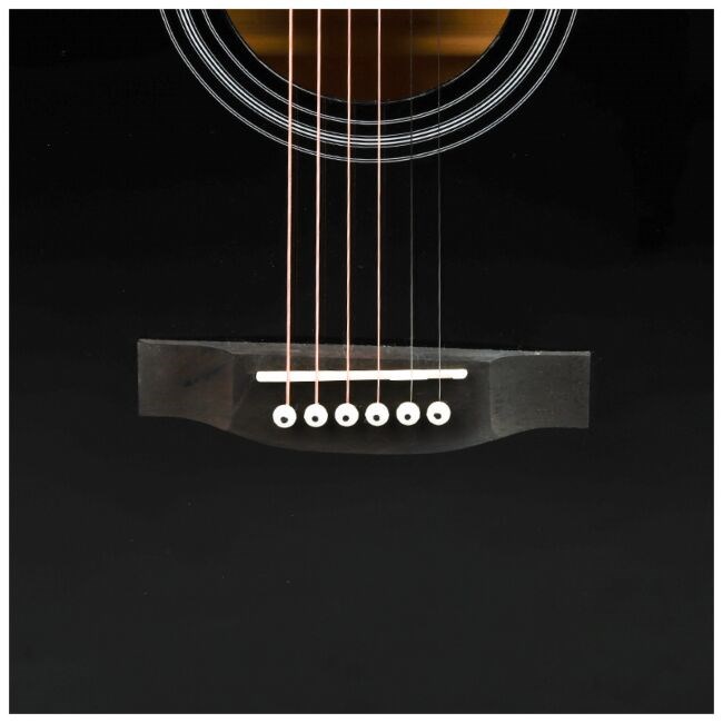 V-TONE AG Two BK - 4/4 acoustic guitar, black - Afbeelding 7