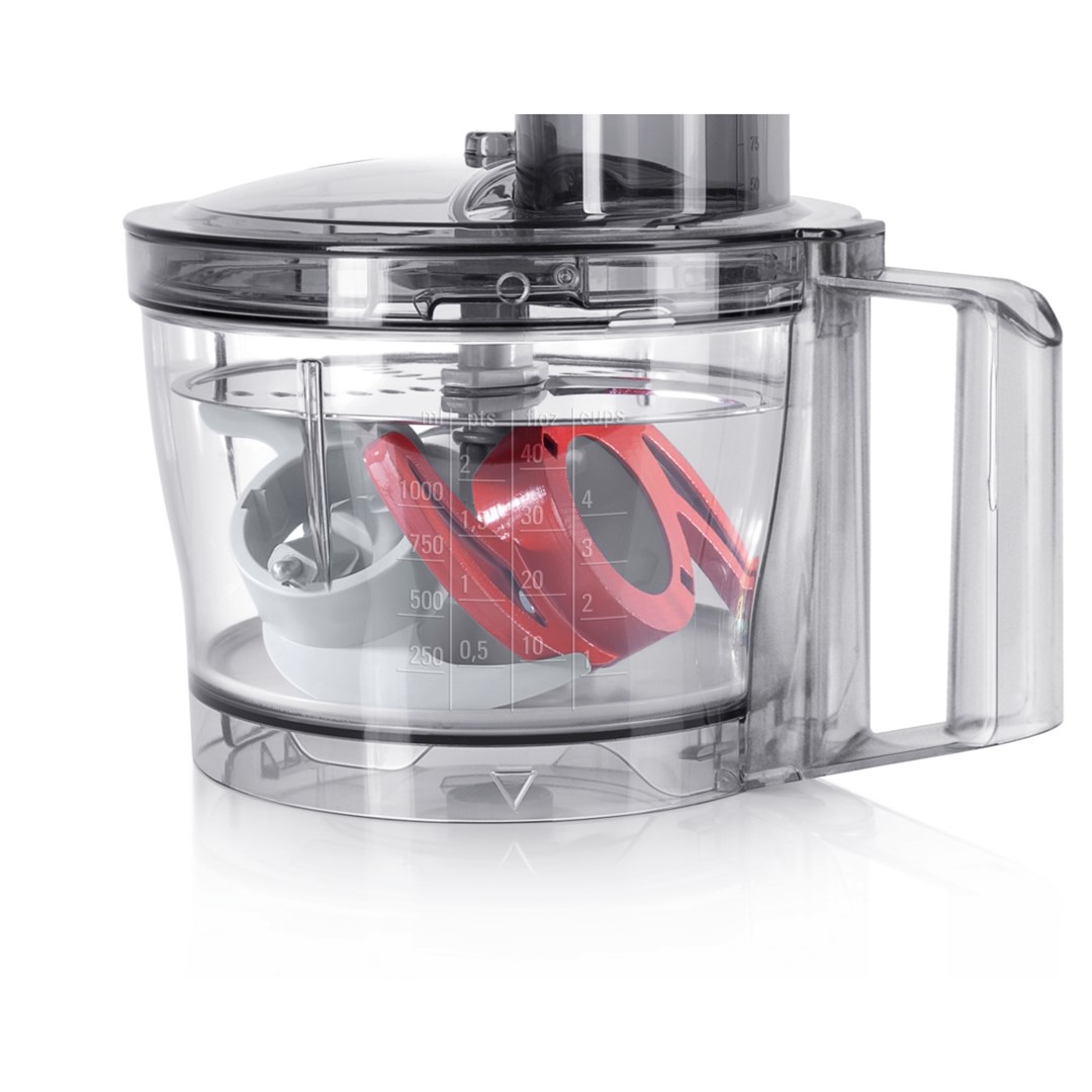 Bosch MCM3201B food processor 800 W 2.3 L Black, Transparent - Afbeelding 3