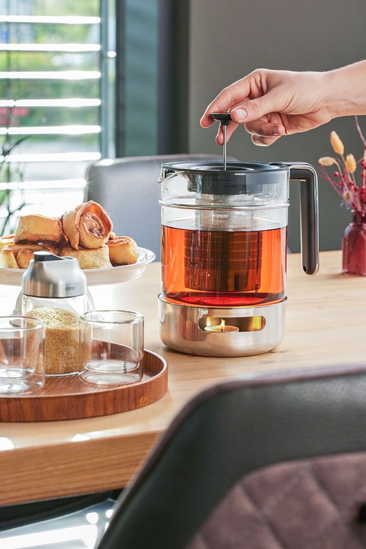 GEFU T-PREP Tea Kettle with Warmer 1.5 ltr - Afbeelding 3